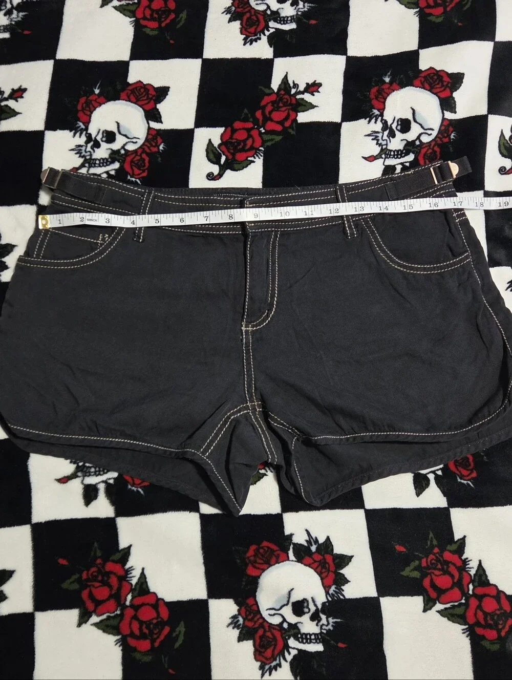 Da-Nang Black Silk-Blend Shorts
